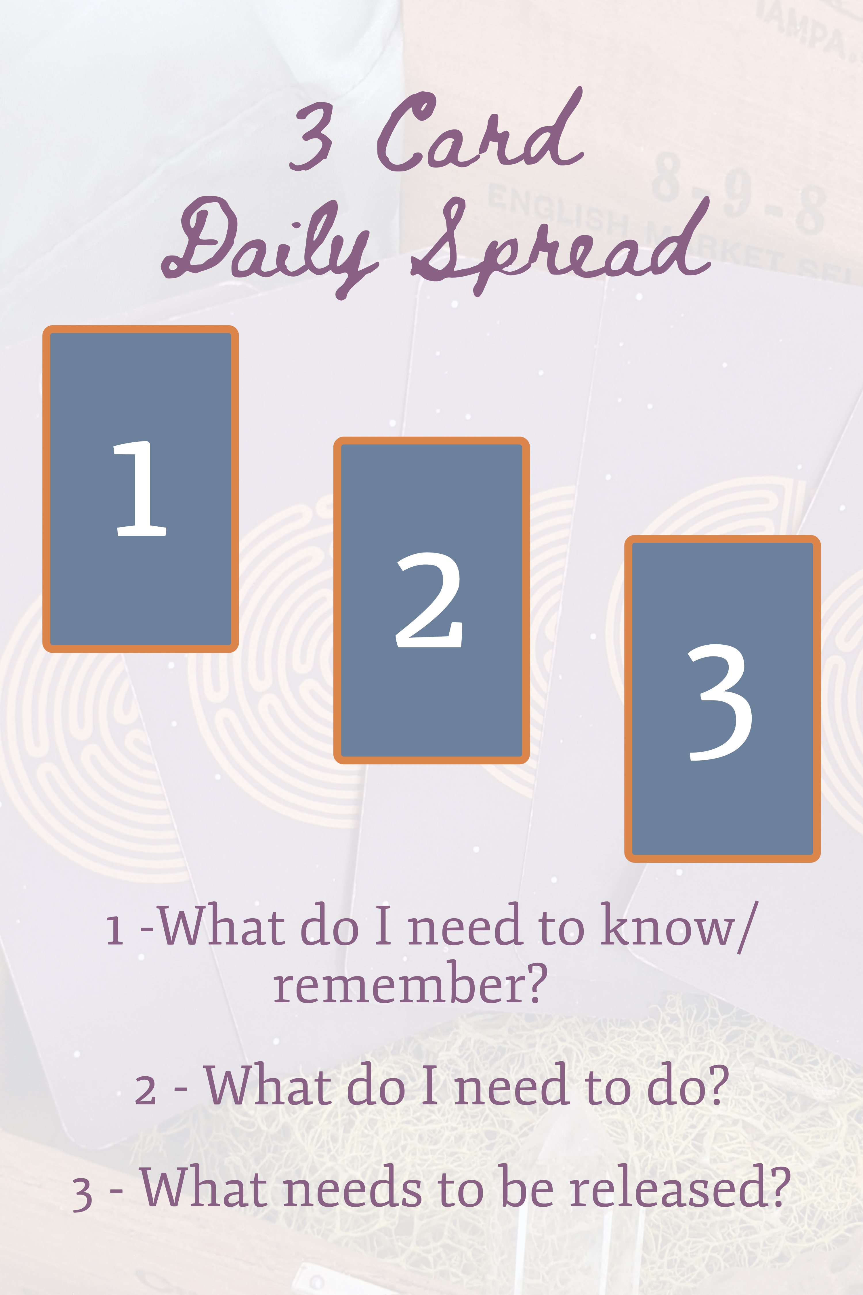 Three Card Daily Tarot Spread