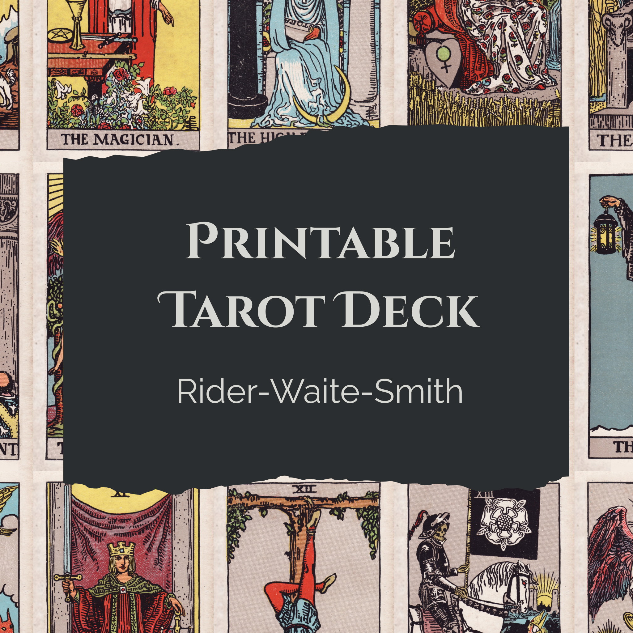 Rider-Waite-Smith Printable Tarot Deck