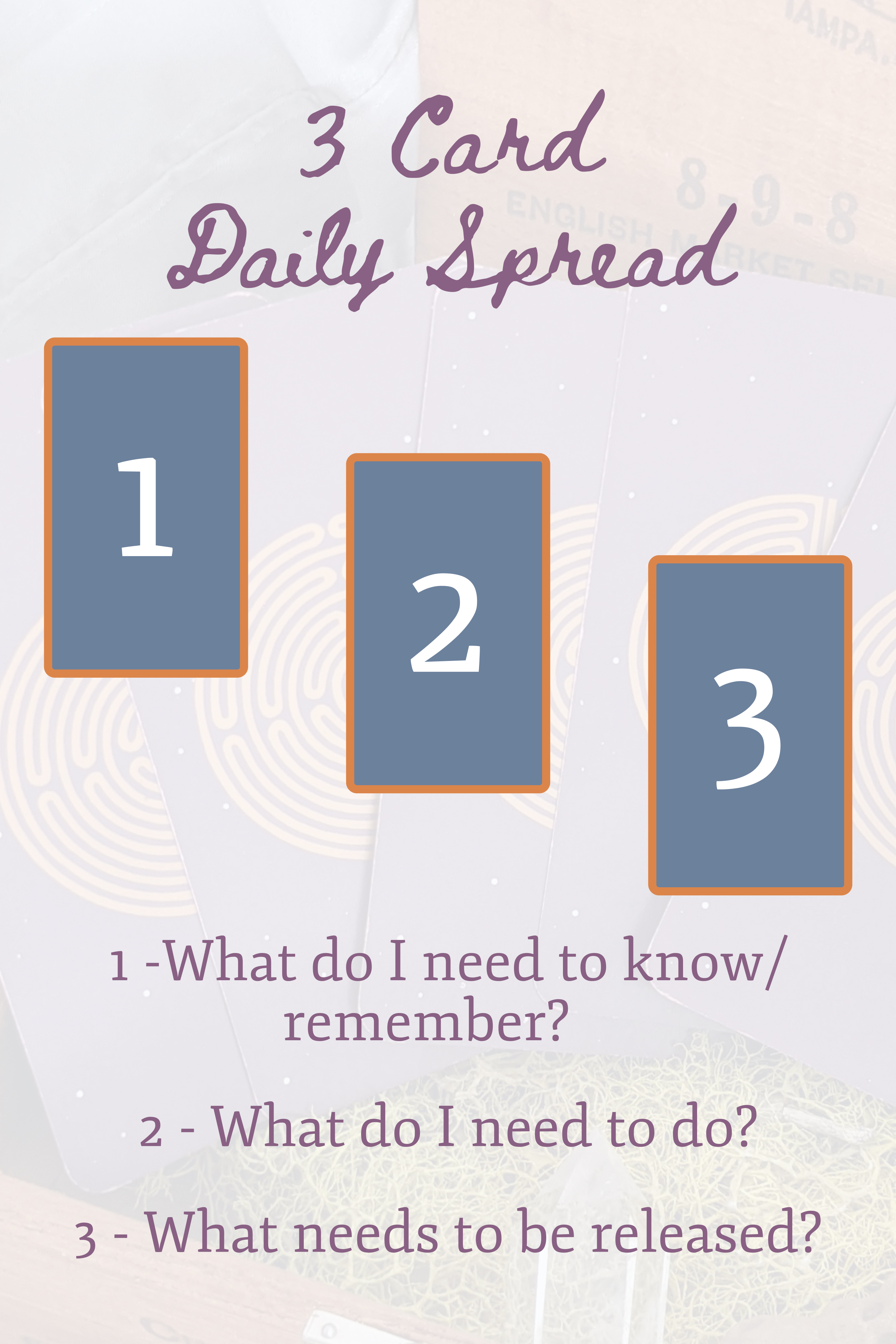 Three Card Daily Tarot Spread